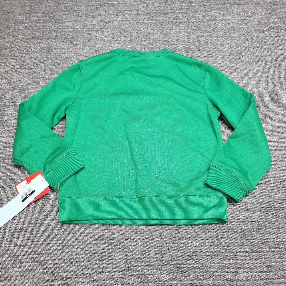 Kids' Santa's Little Helper Pajama Sweatshirt - Wondershop Green Size Medium 8